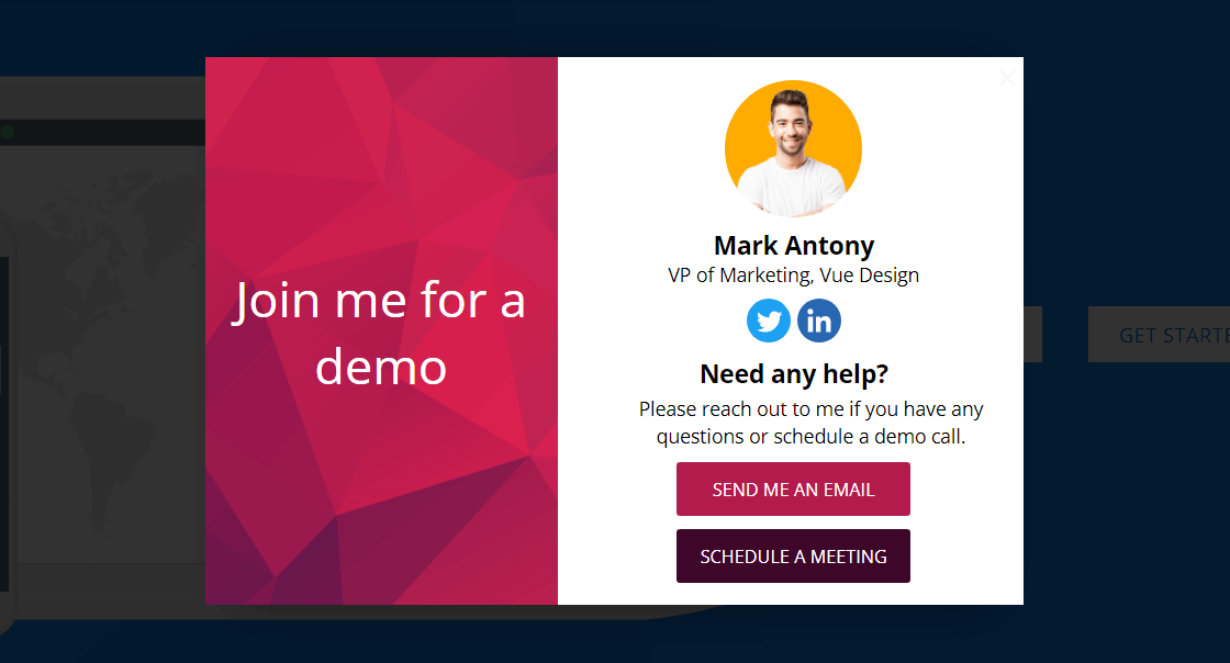 Exit Intent - SAAS Template